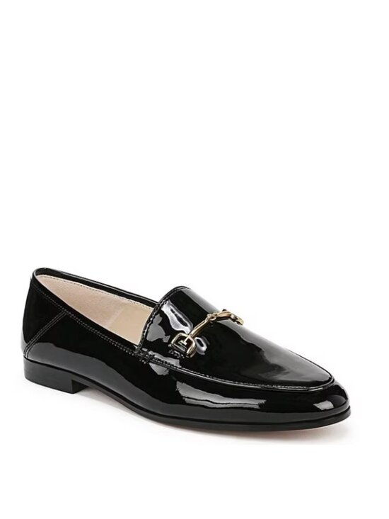 Sam Edelman Shoes - Sam Edelman Loraine Black Patent Leather Bit Buckle Loafers 7